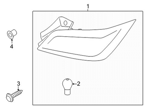 2022 Hyundai Kona Electric Signal Lamps LAMP ASSY-SIDE T/SIG & REAR, RH Diagram for 92406-J9520