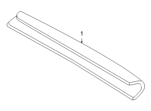 2007 Hyundai Accent High Mount Lamps Lamp Assembly-High Mounted Stop Diagram for 92700-1E200