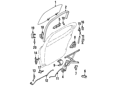 2000 Chrysler Cirrus Trunk Latch-DECKLID Diagram for 4814033AC