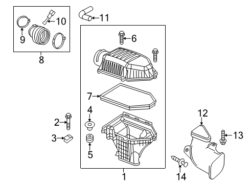 2013 Chrysler 300 Powertrain Control Air CLNR Diagram for 5038441AF