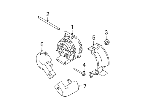 2008 Ford Escape Alternator Alternator Diagram for 8L8Z-10V346-BARM