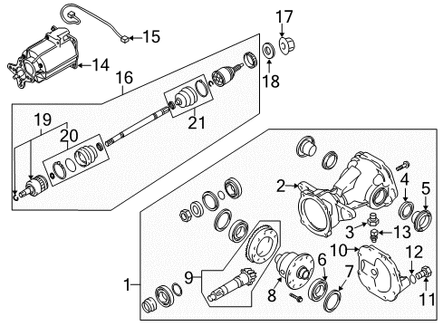 2010 Hyundai Tucson Axle & Differential - Rear Breather Diagram for 53088-39100