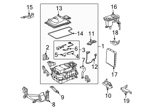 2009 Toyota Highlander Electrical Components Inverter Assembly Diagram for G92A0-48100