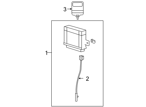 2004 Ford F-150 Keyless Entry Components Module Diagram for 5L3Z-15K602-BA