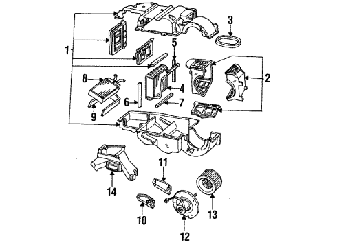 1993 Mercury Cougar Air Conditioner Hose Diagram for F3SZ-19C836-BA