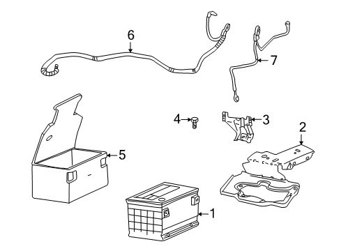 2000 Saturn LW2 Battery Bolt - Hexagon, Battery Bracket(N00) Diagram for 11059302