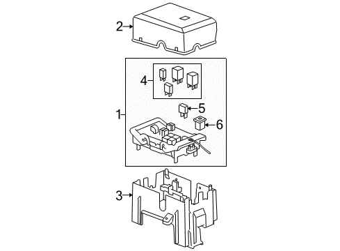 2007 Chevrolet Avalanche Chassis Electrical - Fog Lamps Block Asm, Engine Wiring Harness Junction Diagram for 19210436