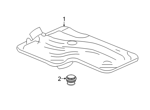 2016 Chevrolet Malibu Transaxle Parts Filter Diagram for 24298677