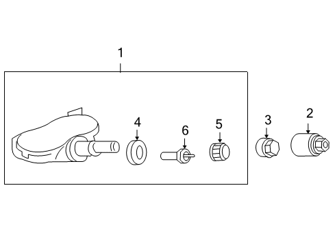 2009 Honda Civic Tire Pressure Monitoring Receiver Unit, Tpms Diagram for 39350-SVJ-A02