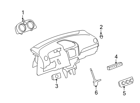 2008 Saturn Vue Switches Heater Control Diagram for 20931044