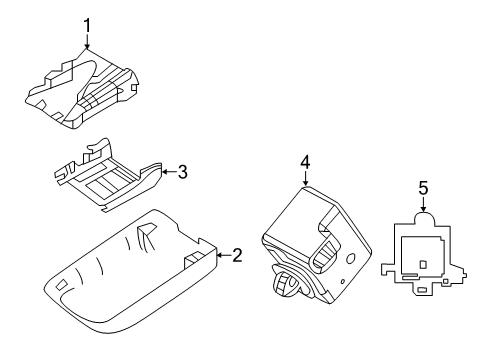 2021 Lexus LC500 Electrical Components Sensor, Blind Spot M Diagram for 88162-11020