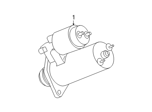 2006 Cadillac CTS Starter Starter Asm, (Remanufacture)(Pg260H) Diagram for 89017848