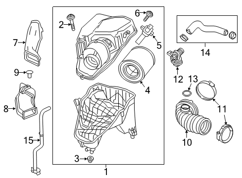 2019 Chevrolet Cruze Powertrain Control Drain Hose Diagram for 42481450