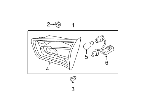 2013 Kia Sportage Bulbs Lamp Assembly-Rear Combination Inside Diagram for 924063W000