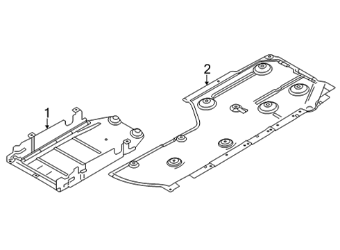 2011 BMW M3 Under Cover & Splash Shields Sheet Nut With Cover Diagram for 07146952931