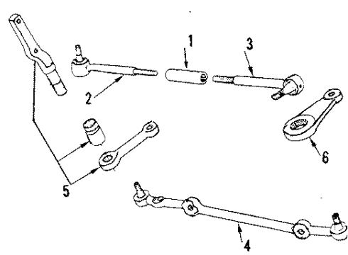 2020 Ford F-350 Super Duty P/S Pump & Hoses, Steering Gear & Linkage Pitman Arm Diagram for LC3Z-3590-A