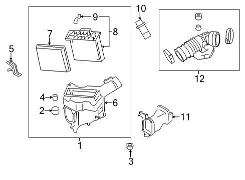 2012 Infiniti G25 Powertrain Control Cover Lower Diagram for 16528-1NM0B