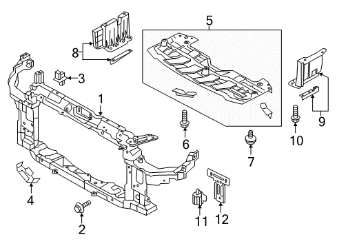 2017 Hyundai Elantra GT Controls - Instruments & Gauges Brake Control Module And Receiver Unit Assembly Diagram for 95400-A5555