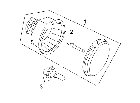 2017 Jeep Wrangler Chassis Electrical - Fog Lamps Front Fog Lamp Diagram for 68081399AB