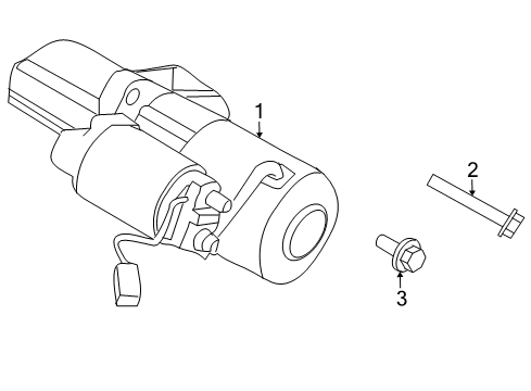 2004 Nissan Quest Starter Motor Assy-Starter Diagram for 23300-8J120