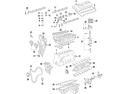 2014 BMW 640i xDrive Engine Parts, Mounts, Cylinder Head & Valves, Camshaft & Timing, Variable Valve Timing, Oil Pan, Oil Pump, Balance Shafts, Crankshaft & Bearings, Pistons, Rings & Bearings Engine Mount Right Diagram for 22116859846