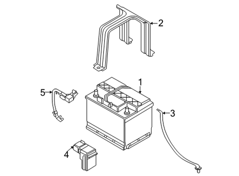 2021 Kia Sorento Battery CAP-BATT(+) Diagram for 91975-P4010