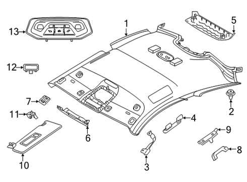 2022 BMW 430i xDrive Interior Trim - Roof Oval-Head Screw, Self-Tapping Diagram for 66519245818