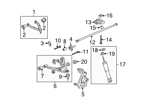 2009 Hummer H3 Front Suspension Components Cam, Front Lower Control Arm Adjust Diagram for 15171793