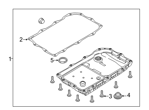 2017 Dodge Charger Transmission O-Ring-Plug Diagram for 52854761AA