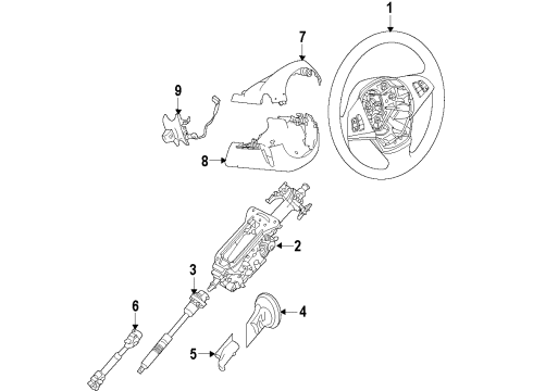 2011 BMW X6 Steering Column, Steering Gear & Linkage, Steering Wheel & Trim Tie Rod End With Ball Joint Diagram for 32106793497