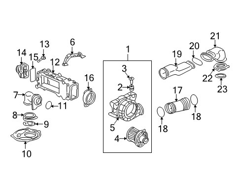 2001 Honda Insight Electrical Components Fan Assy., Cooling Diagram for 1J810-PHM-003