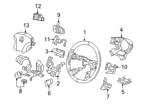 2012 Acura RL Stability Control Switch Assembly, Hft (Medium Gray) Diagram for 35895-SJA-E02ZB