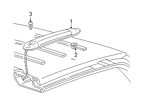 1999 GMC Jimmy High Mount Lamps Lamp, High Mount Stop Diagram for 15024623