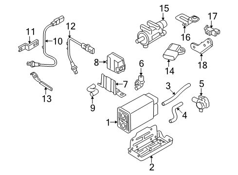 2009 Kia Borrego Powertrain Control Bracket-Connector Diagram for 392113C700