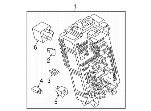 2021 Cadillac Escalade ESV Fuse & Relay Fuse Diagram for 88909760