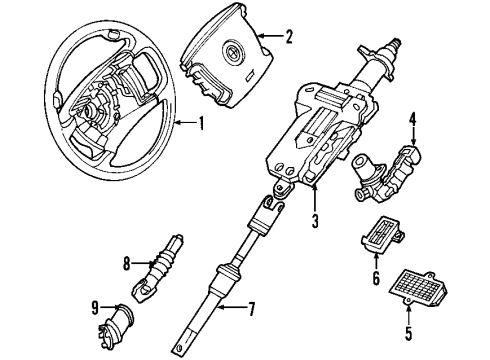 2006 BMW 760i Steering Column & Wheel, Steering Gear & Linkage Steering Column, All-Electric Diagram for 32306780899