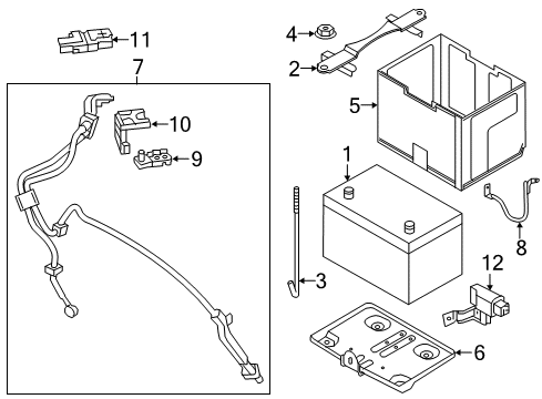 2018 Infiniti Q70 Battery Sensor Assy-Main Current Diagram for 294G0-1MA0A