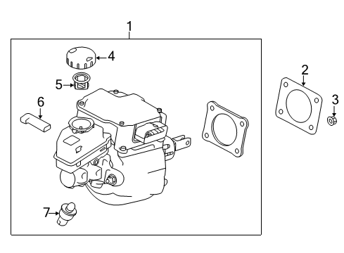 2017 Infiniti Q50 Dash Panel Components Controller Assy-Brake Diagram for 46007-4GH6D