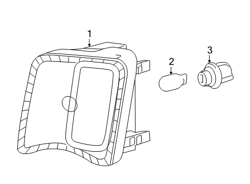 2011 Toyota Prius Bulbs Turn Signal Lamp Diagram for 81521-47020