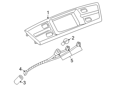 1999 Buick Park Avenue Backup Lamps Back Up Lamp Assembly Diagram for 16525987