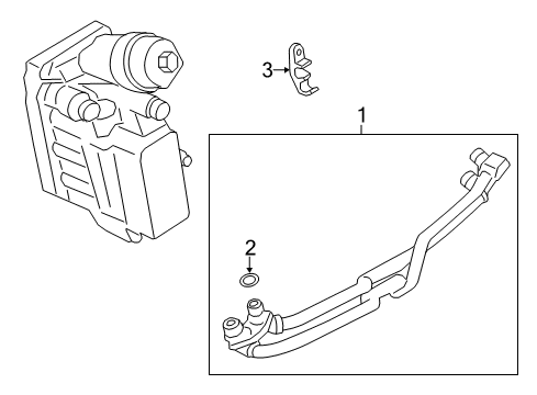 2015 BMW 328d Trans Oil Cooler O-Ring Diagram for 17228511461