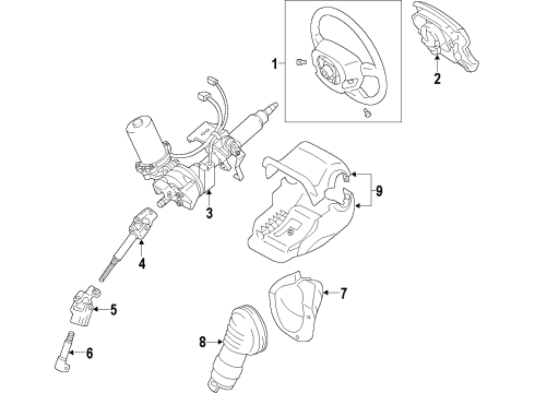 2010 Lexus HS250h Steering Column & Wheel, Steering Gear & Linkage Shaft Assembly, Steering Diagram for 45260-75040