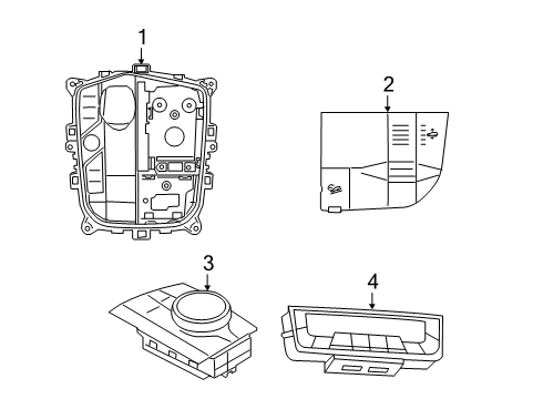 2019 BMW X7 Navigation System Repair Kit Center Console Co Diagram for 61319461728