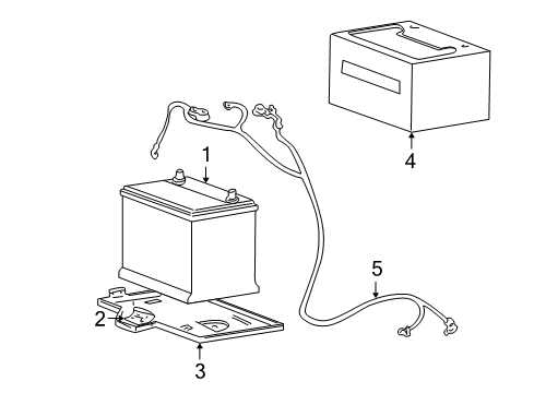 2001 Hyundai XG300 Battery Cable Assembly-Battery Diagram for 37200-39021