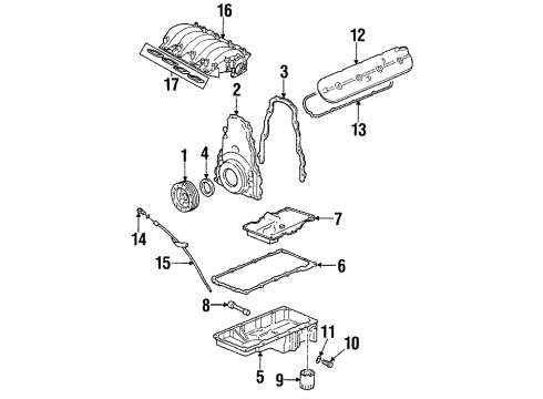 1999 Pontiac Firebird Filters Filter Element Diagram for 25042562