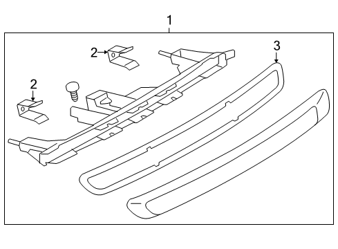 2011 Nissan 370Z High Mount Lamps Lamp Assembly-Stop Diagram for 26590-1EA0C