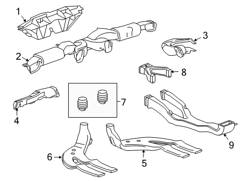 2013 Buick Regal Ducts Center Duct Diagram for 13242034