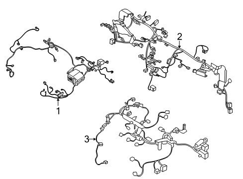 2017 Kia Cadenza Wiring Harness Wiring Assembly-Main Diagram for 91130F6340