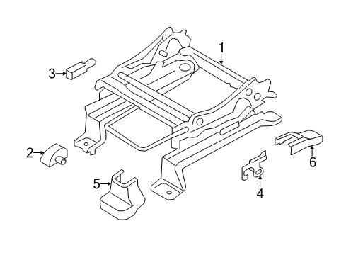 2007 Ford Edge Tracks & Components Cover Diagram for 7T4Z-7866410-AB