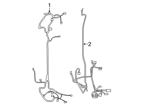 2012 Nissan Maxima Wiring Harness Harness Assy-Engine Room Diagram for 24012-ZX70A
